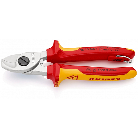 Knipex 95 16 165 T Kabel-Crimper Crimpwerkzeug Schwarz, Gelb