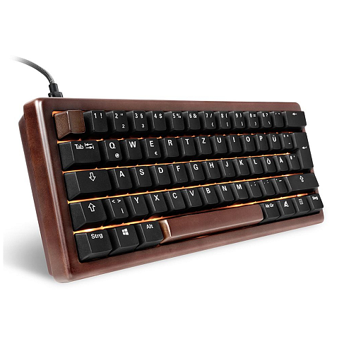 Sharkoon 100068100 Tastatur Büro USB QWERTZ Deutsch Holz
