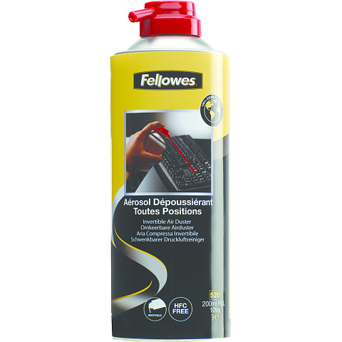 Fellowes 9974805 Reinigungskit Tastatur, Drucker, Universal Luftdruckreiniger für Gerätereinigung 200 ml