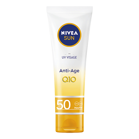 NIVEA UV Face Q10 Anti-Age Sun Cream SPF 50 ml Sonnenschutzcreme Gesicht Erwachsene