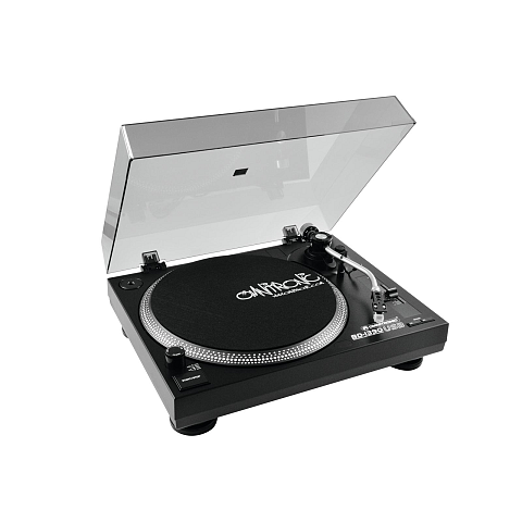 Omnitronic BD-1390 DJ-Plattenspieler mit Riemenantrieb Schwarz