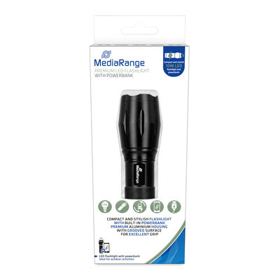 MediaRange MR735 Taschenlampe Schwarz LED