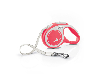 Flexi New Comfort XS Tape 3 m Rot Universal Rückziehbare Leine