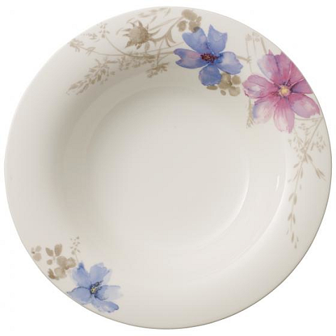 Villeroy & Boch Mariefleur Gris Basic Suppenteller Rund Porzellan Mehrfarbig 1 Stück(e)
