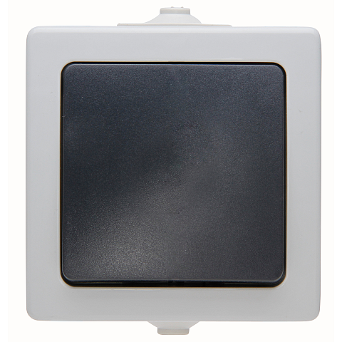 Kopp 565756004 Lichtschalter Thermoplast Schwarz, Grau