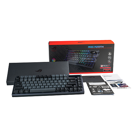 ASUS ROG Azoth Tastatur Gaming USB + RF Wireless + Bluetooth QWERTY Schwarz