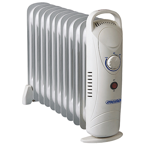 Mesko Home MS 7806 Elektrische Raumheizung Drinnen Weiß 1200 W Öl-Heizlüfter