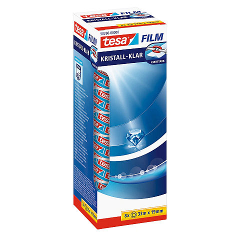 TESA 58260-00000-00 Klebeband Für die Nutzung im Innenbereich geeignet 33 m Polypropylen (PP) Transparent