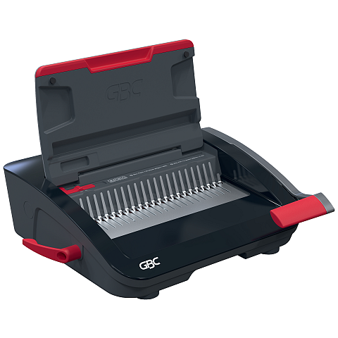 GBC CombBind CB20 Kamm-Bindegerät 240 Blätter Schwarz, Rot