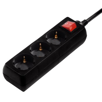 Hama 00108816 Spannungsschutz Schwarz 3 AC-Ausgänge 230 V 3 m