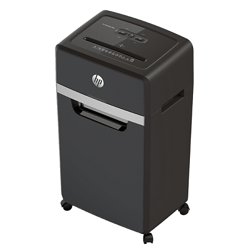 HP Pro Shredder 24CC Aktenvernichter Partikelschnitt-Zerkleinerung 55 dB 22 cm Schwarz