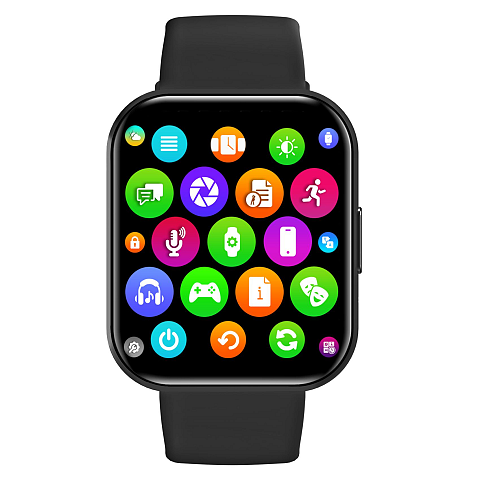 Celly TRAINERWATCH2BK Smartwatch/ Sportuhr 4,6 cm (1.81") Digital 320 x 320 Pixel Touchscreen Schwarz GPS