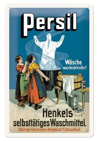 Nostalgic Art Persil Wäsche Dekoratives Schild & Tafel für drinnen Metall Mehrfarbig