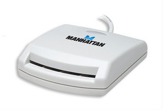 Manhattan 172844 Smart-Card-Lesegerät USB 1.1 Weiß