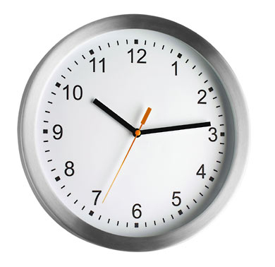 TFA-Dostmann 98.1045 Wand- /Tischuhr Quarzuhr Rund Silber