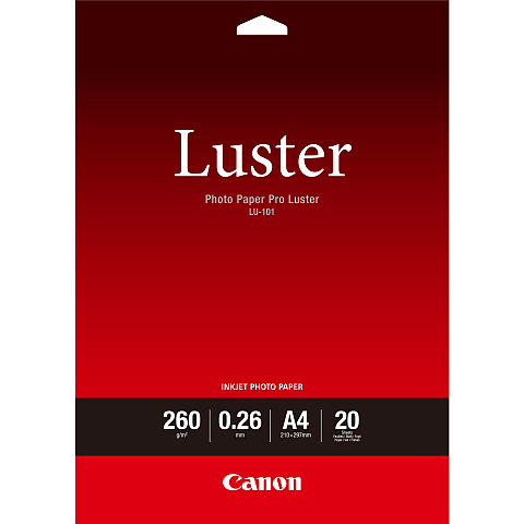 Canon LU-101 Luster Fotopapier Pro A4 – 20 Blatt