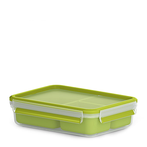EMSA CLIP & GO Snackbox 1,2 L mit 3 Einsätzen