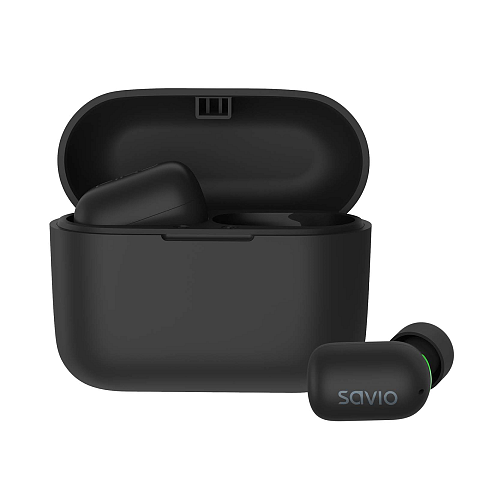 Savio TWS-09 Kopfhörer & Headset True Wireless Stereo (TWS) im Ohr Anrufe/Musik Bluetooth Schwarz