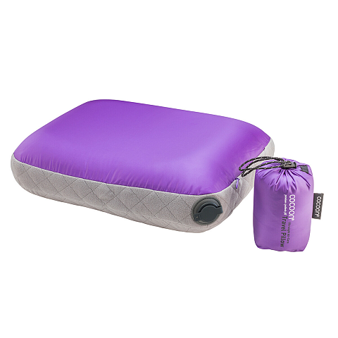 Cocoon Air Core Reisekissen einfaltbar Grau, Violett