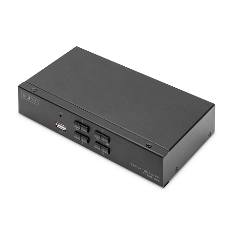 Digitus KVM Switch, 4x1 DP, DP Out,USB