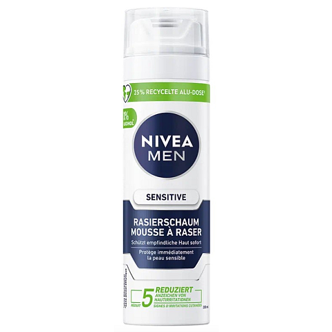 NIVEA 81720-01000-25 Rasier-Mousse Männer 200 ml