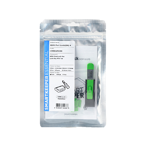 Smartkeeper HMD04PKGN Schnittstellenblockierung Schnittstellenblockierung + Schlüssel HDMI Grün 1 Stück(e)