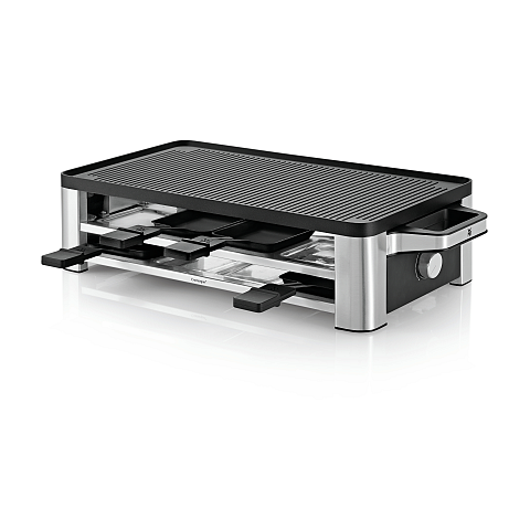 WMF Lono 0415040011 Raclette Grill 8 Person(en) 1500 W Schwarz, Chrom