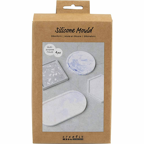 Creativ Company 371201 Form- & Gussverpackung fürs Handwerk Weiß Silikon