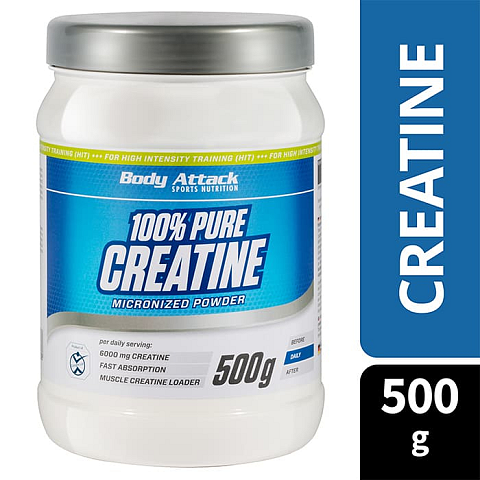 Body Attack 599-75 Kreatin-Nahrungsergänzungsmittel 500 g