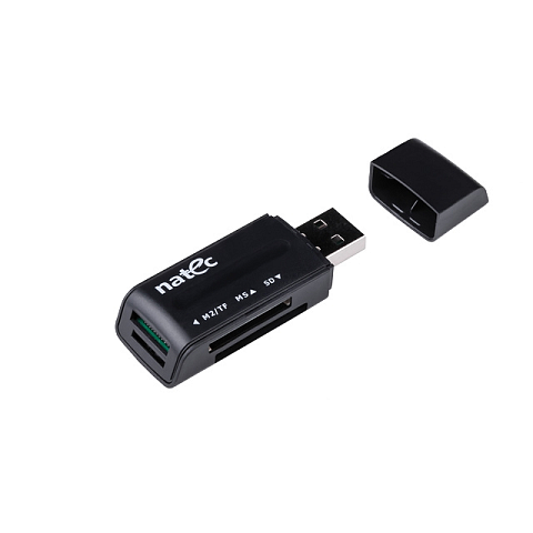 NATEC ANT 3 Mini Kartenleser USB 2.0 Schwarz