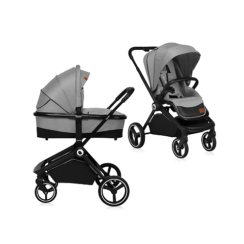 Lionelo Mika All Terrain-Kinderwagen 1 Sitz(e) Schwarz, Grau