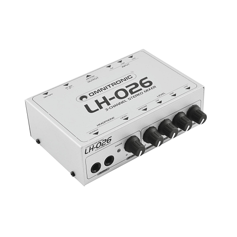 Omnitronic 10355026 Audio-Mixer 3 Kanäle 20 - 20000 Hz Weiß