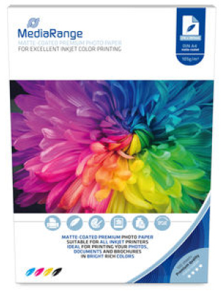MediaRange MRINK116 Fotopapier A4 Weiß Matt