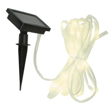Hi Lichterschlauch LED Solar kaltweiß mit 50 LEDs