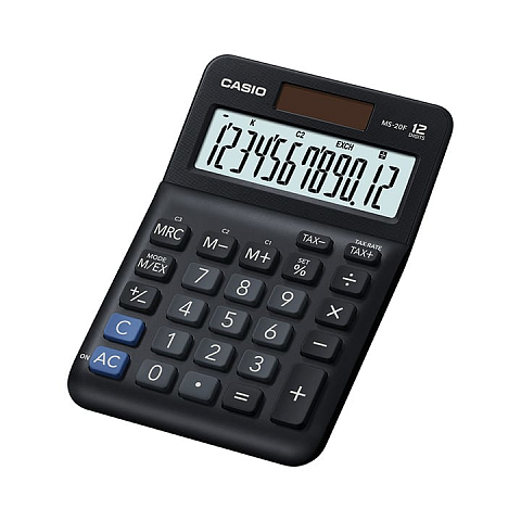 Casio MS-20F Taschenrechner Desktop Einfacher Taschenrechner Schwarz