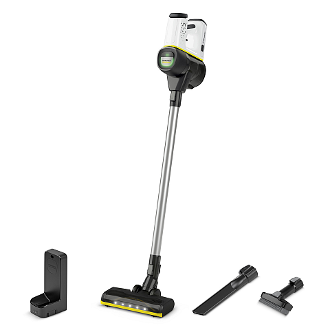 Kärcher VC 6 2-in-1-Stabstaubsauger Akku Trocken HEPA Beutellos Schwarz, Gelb