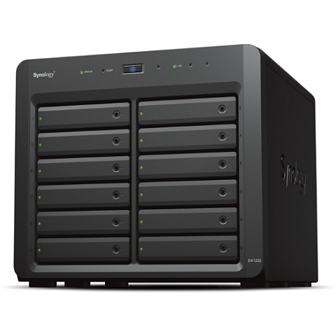 Synology DX1222 Speicherlaufwerksgehäuse HDD / SSD-Gehäuse Schwarz 2.5/3.5"