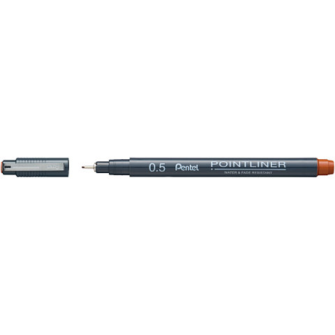Pentel S20P-5SG Kugelschreiber Braun Stick-Kugelschreiber Fein 1 Stück(e)