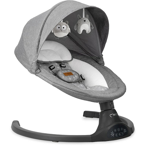 MoMi BULE00022 Babyschaukel Babywiegenschaukel Grau