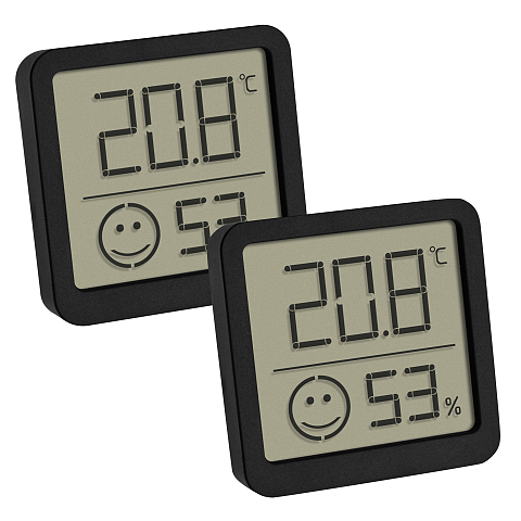 TFA-Dostmann 30.5053.01.02 Umgebungsthermometer Elektronisches Umgebungsthermometer Drinnen Schwarz