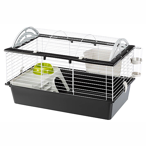 Ferplast Casita 80 Meerschweinchen Schwarz, Weiß