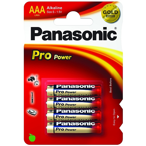 Panasonic 1x4 LR03PPG Einwegbatterie Alkali