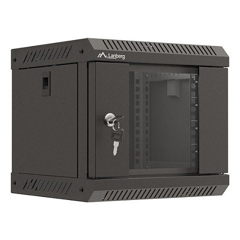 Lanberg WF11-3304-10B Rack 4U Wandmontiertes Regal Schwarz
