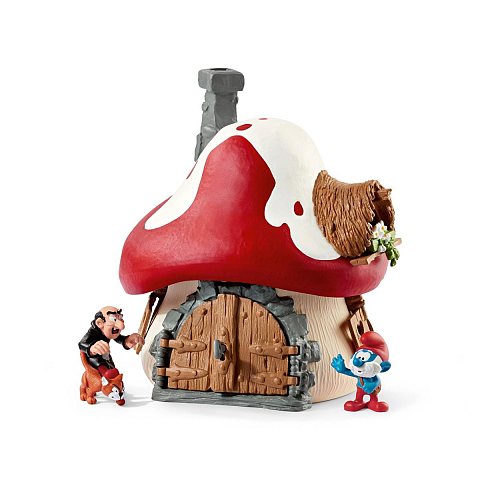 schleich Schlümpfe Schlumpf Haus Mit 2 Figuren