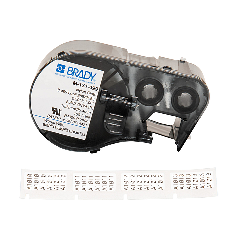 Brady BMP41 BMP51 BMP53, Etiketten aus Nylongewebe
