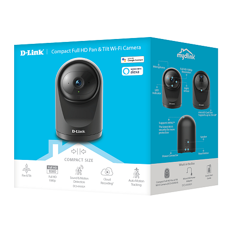 D-Link DCS‑6500LH/E Sphärisch IP-Sicherheitskamera Drinnen 1920 x 1080 Pixel Tisch/Bank