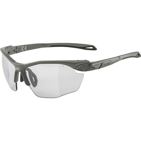 Alpina Sports TWIST FIVE HR V Multisportbrille Unisex Halbrandlos Grau