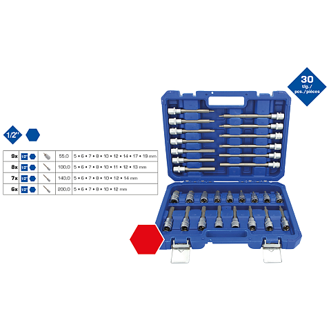 Brilliant Tools BT022030 Steckdosen/Steckdosen-Set Steckschlüssel-Satz