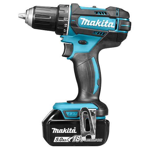 Makita DDF482RTJ Elektroschrauber/Schlagschrauber 1900 RPM Schwarz, Blau