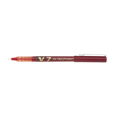 Pilot V7 HI-TECPOINT Stick Pen Rot 12 Stück(e)
